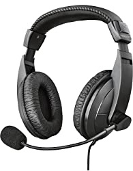 MEDIACOM Cuffie con microfono 2 jack 3,5mm controllo volume padiglione 40mm