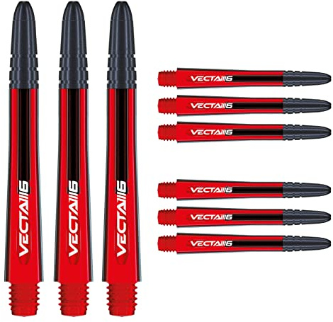 WINMAU Vecta Dartschäfte - 3 Sets pro Packung (insgesamt 9 Schäfte)
