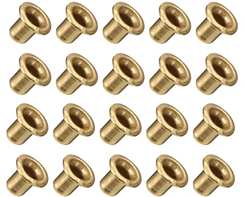 METALLIXITY Traversant Trou Rivet (2.5x3mm) 200Pcs, Cuivre Creux Rivet Écrous - pour PCB Planches, Cuivré