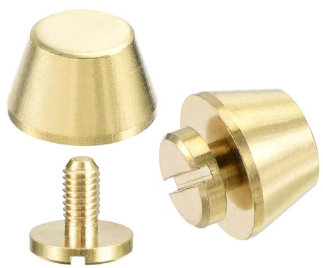 QUARKZMAN 12x7mm Borchie a Rivetto Rivetto in Pelle Rivetti Doppio Cappuccio Piedini per Borse per Artigianato in Pelle Fai da Te Set di 8