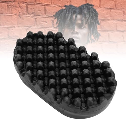 Twist borste, gummiborste för lockar för dreadlockar och afrolockar, oval form, ergonomisk design, återanvändbar afro-svampracket för hem och vardagsrum