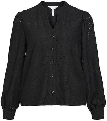OBJFEODORA MARIKA L/S SHIRT NOOS, svart, XS