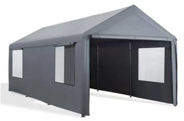 Toldo de garaje portátil resistente al agua para coches y camiones