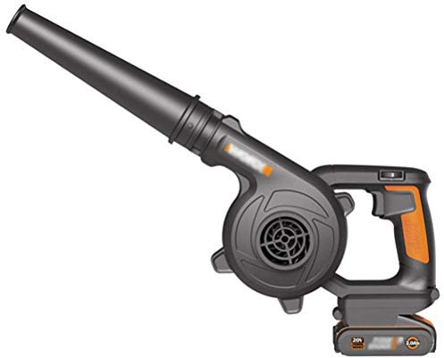OZBME Blowers Convenient Cordless Leaf Blower, 2-In-1 Electric Garden Blower And Vacuum & Shredder, 3-Speed Change, Lightweight TDF (2 Battery)