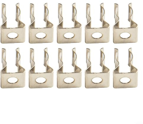 AugustknowU Federstahlklammern, Federklammern, Geräteklammern, Federklemmen aus Federstahl, offene Werkzeugclips aus schwerem Manganstahl, Werkzeugclips, Federstahlclip, verzinkt (6 mm)