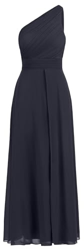 APART Fashion One-Shoulder Abendkleid-klänning, mörkblå, 36 kvinnor, Mörkblå, 34