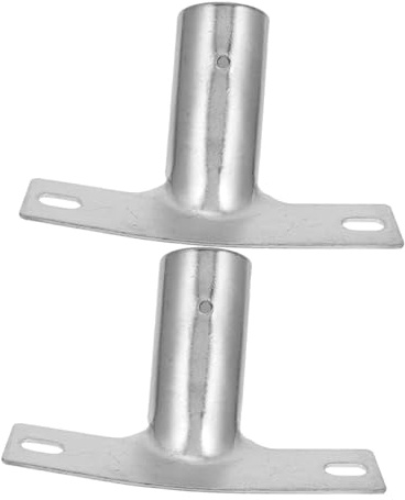 EXHUMKY Broom Handle Bracket and Mop Stick Clip 2pcs Robust Iron Brackets for Quick Replacement and Versatile Cleaning Use