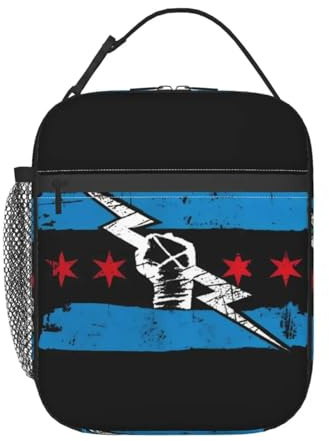 TFDGDGH Lunch Box Cm Punk Wrestler Wresting Merch Storage Food Box Causal Cooler Thermal Bento Box for School