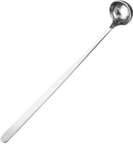 TOYANDONA Cucharón de Sopa de Acero Inoxidable con Mango Antideslizante para Servir y Remover Utensilio de Cocina Ergonómico y Resistente para Cazo y Cucharas Grandes