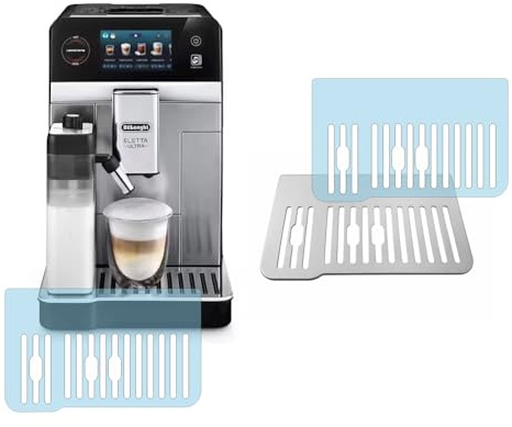 5 x Schutzfolie für DeLonghi Eletta Ultra ECAM 472.85 | 470.85 | 470.75 | Abtropfblech | Tassenplattform | Tassenablage | Kratzschutz Transparent