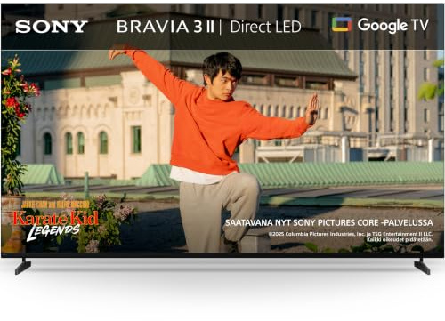 Sony BRAVIA 3II 75-Zoll-Fernseher, 4K-Smart-TV (Google TV), XR Prozessor mit KI-Technologie, 120-Hz-Fernseher mit Dolby Vision/Atmos, PS5-kompatibel, 75XR32M2, Modell 2026