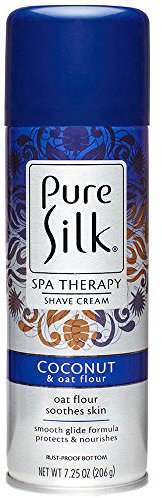 Reine Seide Coconut & Hafer Mehl Spa-Therapie Rasiercreme für Frauen, 7,25 Unzen