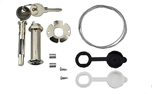 Schartec Universal Emergency Release for Garage Door Drive - Emergency Release Lock for Sectional Gate up to 40 mm - Mortice Lock Garage Door - Unlocking Garage