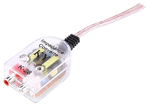 Convertisseur de Voiture, Keenso Car Audio High to Low Converter Car Audio Haute à Basse Fréquence Convertisseur Diviseur Subwoofer Régulateur Filtre CD Amplificateur