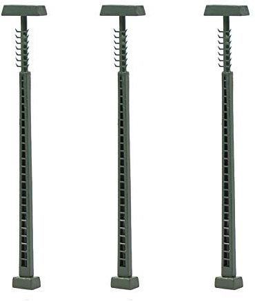 Evemodel 3 Stück Spur N 1:160 Modell LED Lampe Beleuchtung bahnleuchten Gittermastleuchte