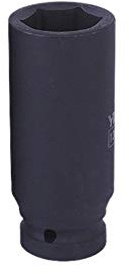 Drive Impact Socket 1/2 36mm Deep Impact Socket 6-Point Hex Metric Wrench Socket Hand Tools for Industrial Automotive Garage Repair (Pack of 1)