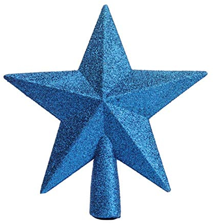 Molinter - Puntale per albero di Natale a forma di stella, decorazione natalizia