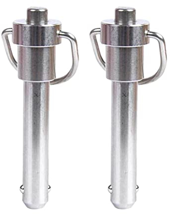 B Baosity 2 Stück Φ 6 mm Edelstahl Kugelsperrbolzen Steckbolzen, Spannlänge 15mm, Hohe Härte, Verschleißfest