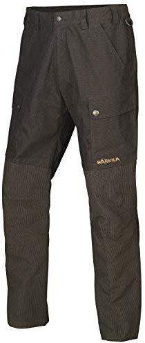 Pantalones de caza reforzados para hombre de Härkila, color marrón Asmund Reinforced, impermeables, transpirables, con refuerzos para la caza y el trabajo forestal, todo el año, Hombre, color marrón,