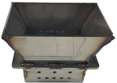 Assieme cestello braciere per stufe a pellet con spessore della lamiera di 2,5mm