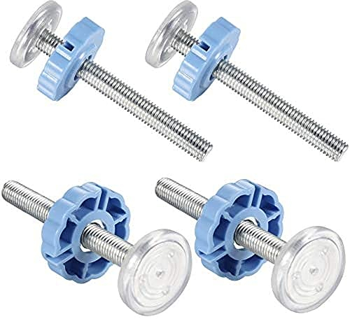 4 STK Druckschrauben Klemmschraube Screw Gitter Gewindespindelstangen Schrauben Kit für Treppengitter Kindergitter Haustier Treppengitter Baby Gate（blau） M10 x 90mm