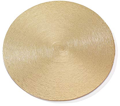 NKlaus 1x piatto per candele Ø 12 piatto per decorazioni in alluminio opaco spessore 0,5cm per candele a colonna comunione lavabile in lavastoviglie 2808