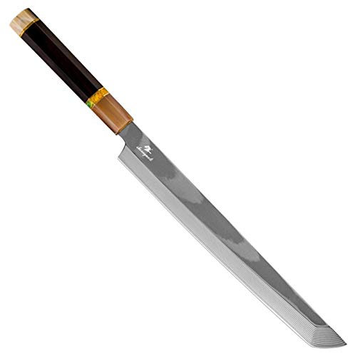 1 PCS 11 pulgadas Sushi Cuchillo 33 Capa Damasco Sashimi Sashimi Cuchillo Cuchillo Fileteado Salmón Cleaza Slicando Peces Sashimi Cuchillos (Color : HP D1060, Kitchen Knife Size : 11 inch)