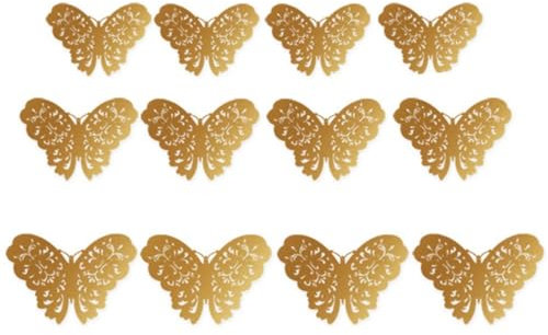 Mikikit 12st Schmetterling Wandtattoos Wandtattoo Esszimmer Tür Wandtapete Schmetterlinge Fenster Klammern Aufkleber Für Den Küchenschrank Wandbilder Dreidimensional Fensteraufkleber 3d
