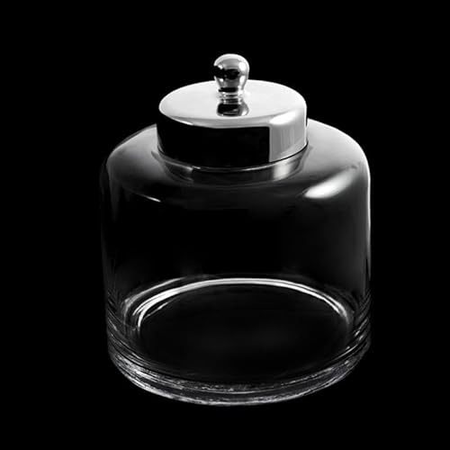 DRW Bonboniere im Glasboot-Stil mit Deckel, 20 x 16 cm
