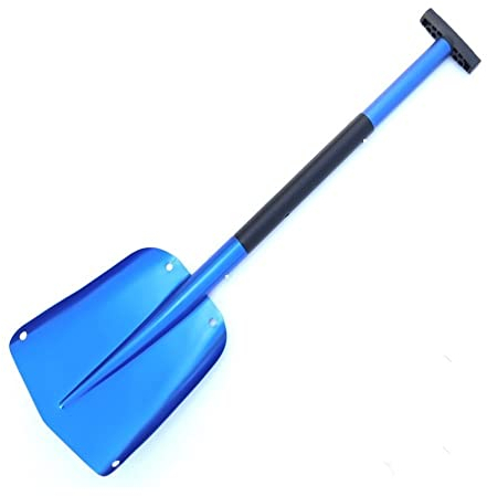 Schneeschaufel Einziehbare Outdoor-Schneeschaufel Aluminiumlegierung Eisschaufel Winter-Schnee-Entferner-Werkzeug Auto-Klappschaufel Überlebenswerkzeuge Schneeschieber (Color : C)