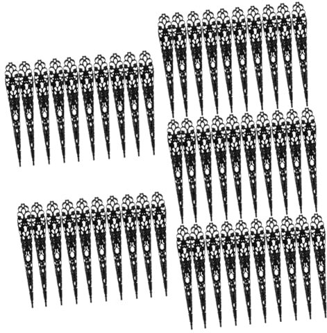 Ipetboom 100 Stk Halloween- Lange Fingerkrallen Nagelkunst-pfeilklaue Nagelkrallen Für Halloween-kostüme Fingerring Finger- -schutz Vampir-nagelringe