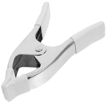OSALADI Nickel Plated Spring Clamp Heavy Duty with PVC Cover for Backdrop and Crafting Use