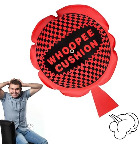 Whoopee Cushion, Whoopie Cushions, Woopie Cushion, Whoopee Cushion Kids, Whoopie Cushion, Farting Toys Whoopie Cushion Practical Joke Set April Fools Pranks, Fart Cushion Fart Noise Maker Large(19cm)