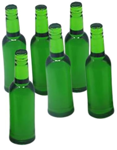 ibasenice 6 Stücke Miniatur Bier Flaschen Modelle Für Puppe Mini Vers Machen Es Mini Lebensmittel