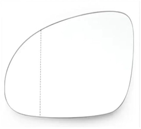 Spiegelglas Für VW Für Golf 5 V MK5 Für GTI Für Jetta Für Passat B6 Für Variant Plus 2002 2008 Konvex Beheiztes Seitenspiegelglas Links Rechts Außenspiegel Glas(Links)