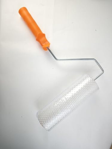 VKE Epoxy Spiked Roller Self Levelling,Self Levelling Tools,Extension Pole 162cm,Stainless Steel Scraper, Floor Construction Tool Spiked Roller,Spiked Shoes (Only a 210 mm Bleed Roller)