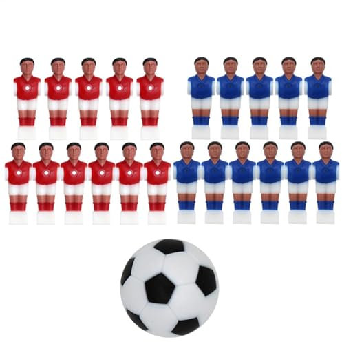 Generisch Fußballmänner Ersatz, Fußballmann mit Ball | Harztisch -Fußball -Ersatzteil | Creative Football Figures Accessoires für Fans, Kinder, Erwachsene, Freunde