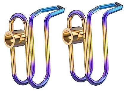 GLEAVI 2stücke Motorrad-haken Aus Edelstahl Bruchfeste Doppel-halterungen Mit Verbranntem Titan-finish Helm Taschenhalterung Für Wandmontage Langlebig Und Rostfrei Passend Für Scooter Und
