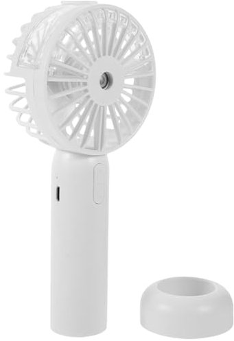 EPIGEIST Ventilateur Portable à Spray Usb Rechargeable Mini Ventilateur Multifonction Avec Fonction Brumisation Pour Intérieur Et Extérieur Blanc