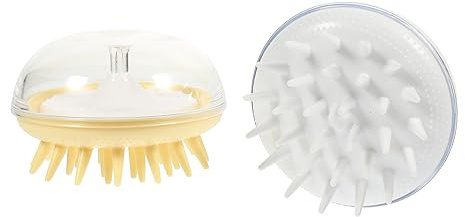 PACKOVE 2stücke Kopfhautmassagegerät Mit Kopfhautpeeling-pads Haarshampoo Und Haarmassagegerät Für Kopfhautpflege Geeignet Für Haar Und Kopfhauttypen