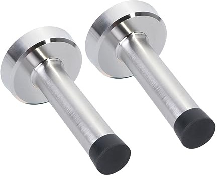 Gadpiparty 2piezas Sujeta Puertas con Amortiguación De Sonido Tope De Puerta Inoxidable con Parachoques De Goma