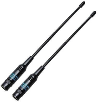 WUWMTUTCK 2 UNIDS Apto for Nagoya NA-701 BNC Banda Dual 144/430Mhz 2.15dB Antena HT/Escáner Apto for ICOM Apto for Yeasu Apto for Kenwood Walkie Talkie Ham Radio portátil(2 pcs)
