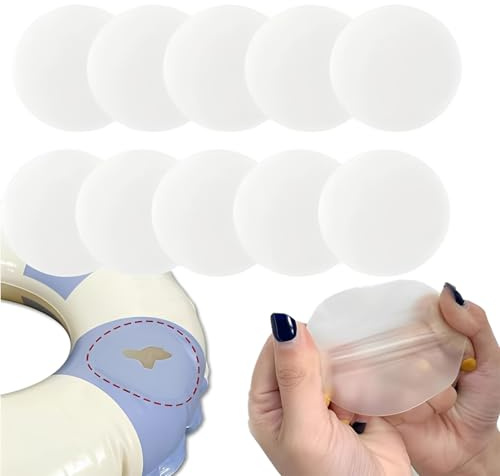 Kit de réparation gonflable 10 pièces étanche, ruban de réparation de piscine en TPU de 3 pouces, ruban de réparation pour matelas pneumatique, château gonflable, jouet gonflable, tente, boué