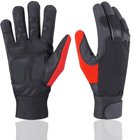 SAFTA Chainsaw Safety Gloves Cut Resistant Forestry Gloves with 17-Layer Anti Chainsaw Left-Hand Protection, CE CAT III Class 1, Thorn Proof Gardening & Safety Work Gloves SIzes (M to 2XL) (Medium)