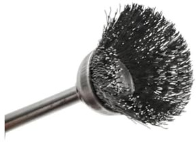 Punte per trapano con spazzola metallica, Spazzola metallica Punta da trapano Lucidatura Mola Set rotante Acciaio Ottone Rame for Dremel(Bowl Type steel)