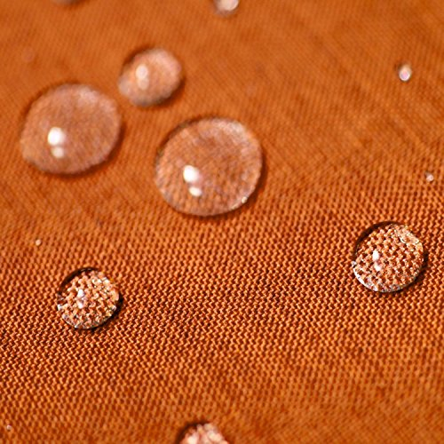 amp-artshop Gartentischdecke Lotus Effekt Eckig 135x200 cm Orange - Farbe wählbar mit Fleckschutz - (LE_E135x200Orange)