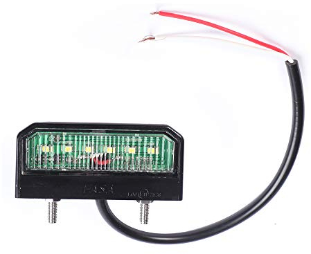 AOHEWEI Luci Targa LED Luminose Luce Del Numero Di Licenza Lampada Posteriore Impermeabile 12~24V Per Camion Rimorchio Camper Auto o Altro Veicolo Commerciale