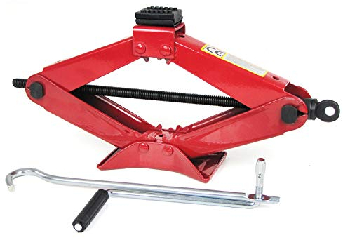 Tenzo-R 34278 PKW KFZ Auto Scherenwagenheber Wagenheber Pannenhilfe bis 2T rot 115MM-400MM