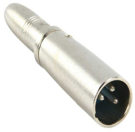 CABLEPELADO Adaptador de Hembra equilibrado de 6,35 mm a XLR Macho | XLR Macho a Jack 6.35 mm Hembra | Níquel | Apto para micrófono, Audio electrónica, amplificadores y Aplicaciones de cableado.