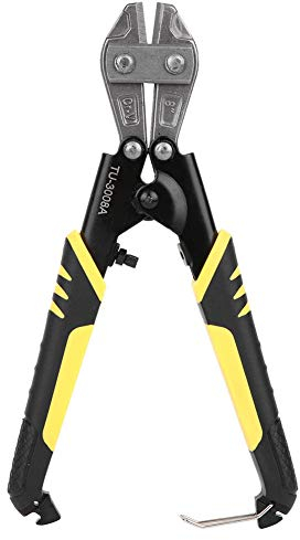 Bolzenschneider, ergonomisches Handwerkzeug Rutschfester 2-Farben-Griff Mini Hochleistungs-Chrom-Vanadium-Stahl 8-Zoll zum Schneiden von Bolzen Ketten Schrauben Drähte
